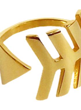 定制款韩国进口戒指一箭钟情开口