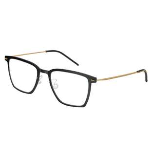刘昊然同款超轻黑色titan纯钛板材树脂男近视超大眼镜框适合大脸