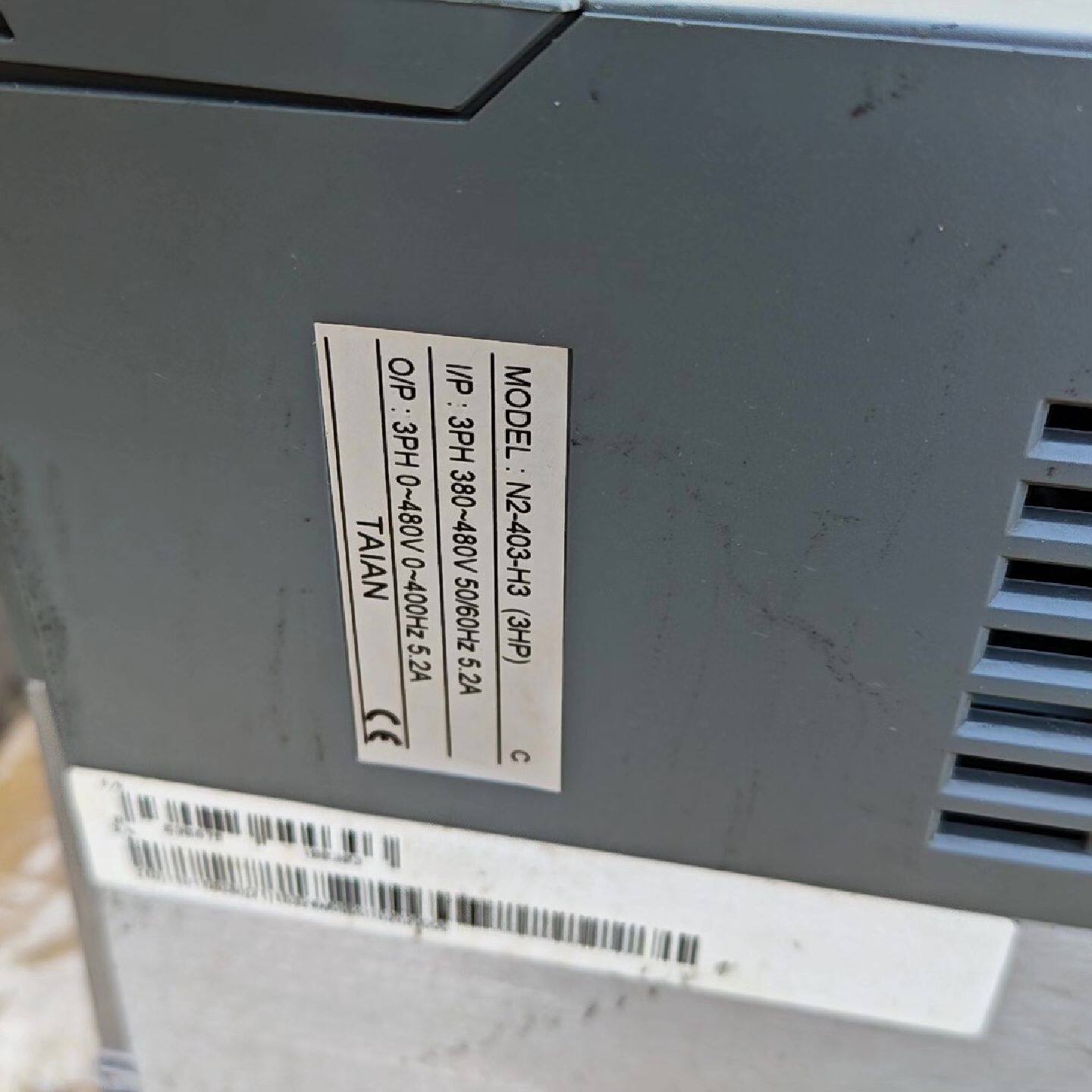 议价台达变频器N2-403-H3，2.2KW，拆机的，功能包好，