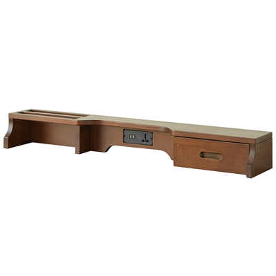 香木语简约全实木桌上书架