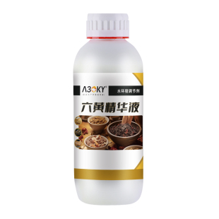 六黄精华液水产养殖保肝利胆鱼虾蟹养殖肠浊烂腮出血五黄解毒散