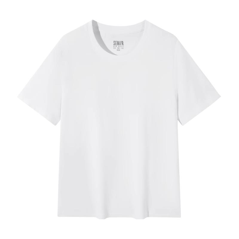 森马短袖T恤女修身基础夏女士圆领上衣打底衫101323100099