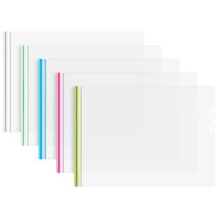 横版抽杆夹A4拉杆夹加厚文件夹透明插页档案夹彩色横向资料夹册办公用品纸质文件收纳夹学生试卷夹书皮本夹子