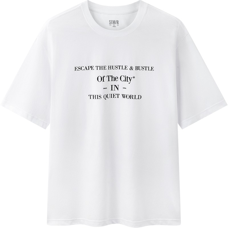 森马凉感抑菌印花打底短袖T恤男