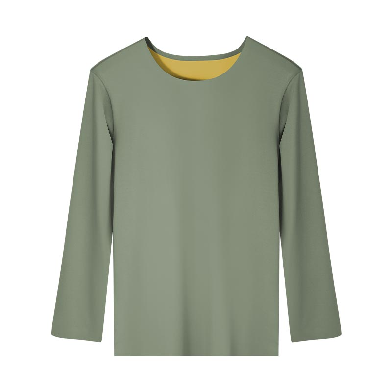 男士无痕保暖内衣秋冬男款单件薄款120支秋衣男式长袖男生打底衫