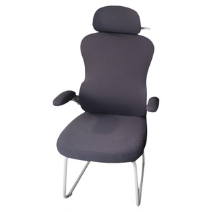 弓形护腰电脑椅套学生书桌人体工学椅子套罩办公室靠背分体座椅套