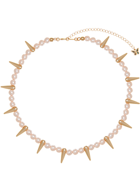 STUGAZI珍珠荆棘金银项链