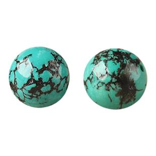 7A绿松石油绿桶珠散珠子手串男女手链diy手工乌兰花仿松石菱镁矿