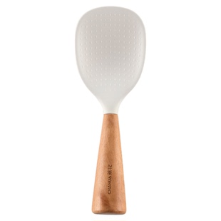 茶花硅胶饭勺可立式饭勺子不粘米饭食品级耐高温饭铲子电饭煲专用