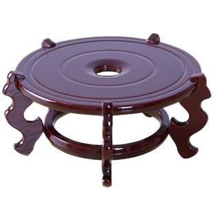 清沁 室内桌面小型花托 花盆底座托盘 包邮花盆架 木质花架子木座