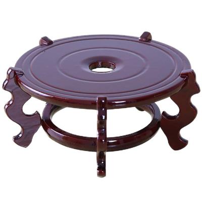 清沁 室内桌面小型花托 花盆底座托盘 包邮花盆架 木质花架子木座