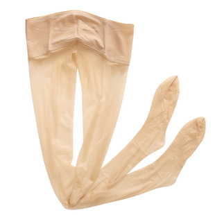 油亮丝袜女防勾丝极光马油无缝开裆0d黑丝性感长筒连裤袜超薄高透