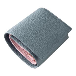 花虎日式风格钱包头层牛皮男士短款三折卡位真皮手工钱夹男女款