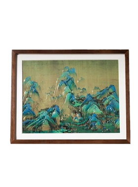 铜师傅中式桌面铜雕画装饰画