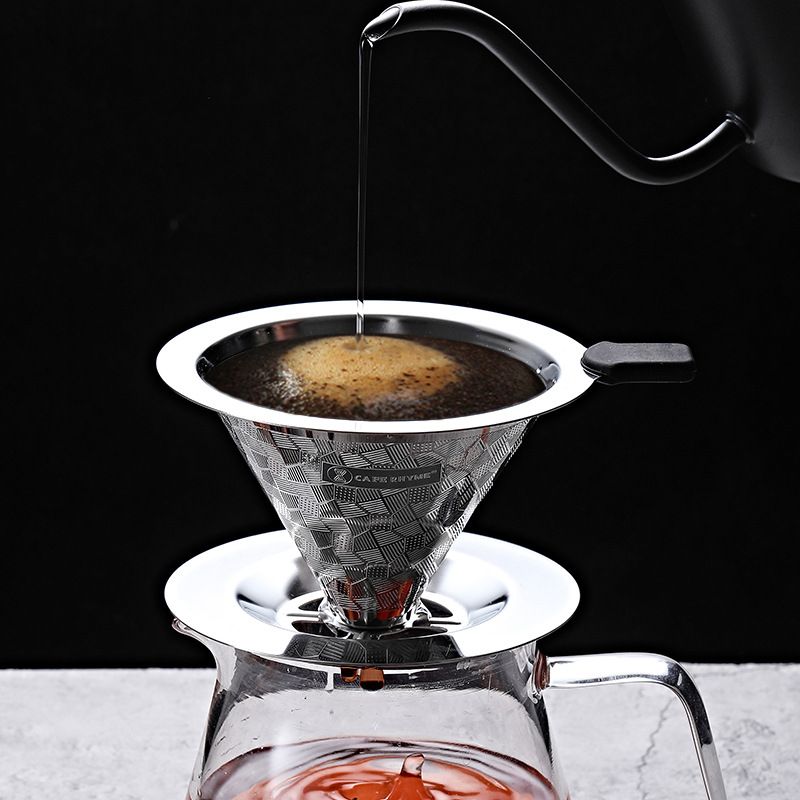 不锈钢滤网咖啡滤杯手冲咖啡壶过滤器滴滤壶过滤杯免滤纸滴漏式
