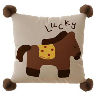 马年美拉德复古风抱枕套靠枕客厅沙发大靠背床上车载腰枕长条抱枕