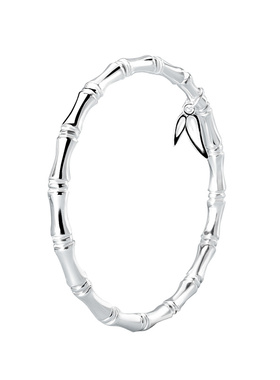 宝茉女9999足银竹节手镯实心简约