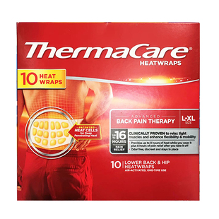 美国直邮原进口ThermaCare热敷贴腰背脖子肩颈手腕部发热带暖宫贴