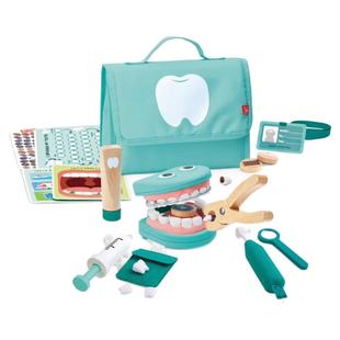 Hape微笑牙医仿真医生护士儿童过家家玩具早教益智学习刷牙男女孩