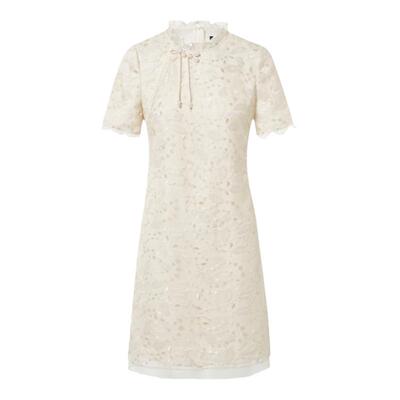 [新品直降]La Koradior拉珂蒂秋季中式旗袍改良款连衣裙收腰裙子