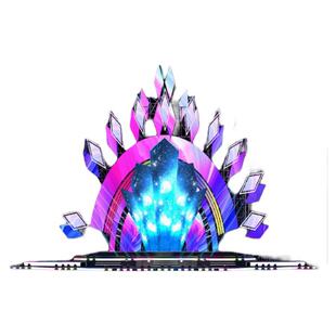 网红直播背景布3d立体主播背景墙dj灯光舞台直播间壁布装饰背景布