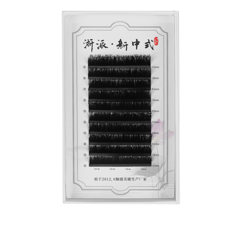 LC国风山茶花睫毛 美睫店专用嫁接新中式翘睫漫画款狐系多取不散