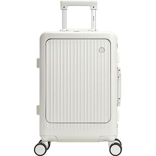 爱华仕行者行李箱前置开口男铝框拉杆箱轻便20寸登机箱电脑旅行箱