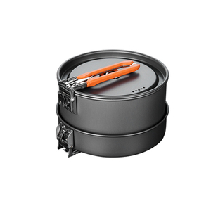 火枫户外锅具炉具炊具露野营野炊2-3人便携式盛宴2套锅折叠手柄锅