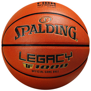 斯伯丁TF1000高规格竞技比赛篮球超纤吸湿专业真皮手感标准七号球