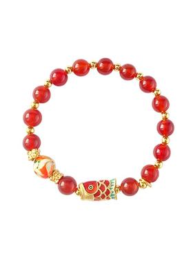 锦鲤上岸花神玛瑙手串高级感手链