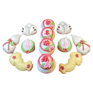 马年花馍馒头年货花样面点胶东花饽饽非遗美食山东特产过年送礼盒