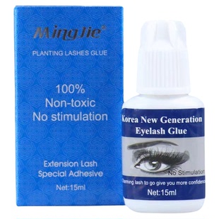 名睫自己嫁接接睫毛胶胶水孕妇个人假睫毛粘合剂睁眼韩国mingjie