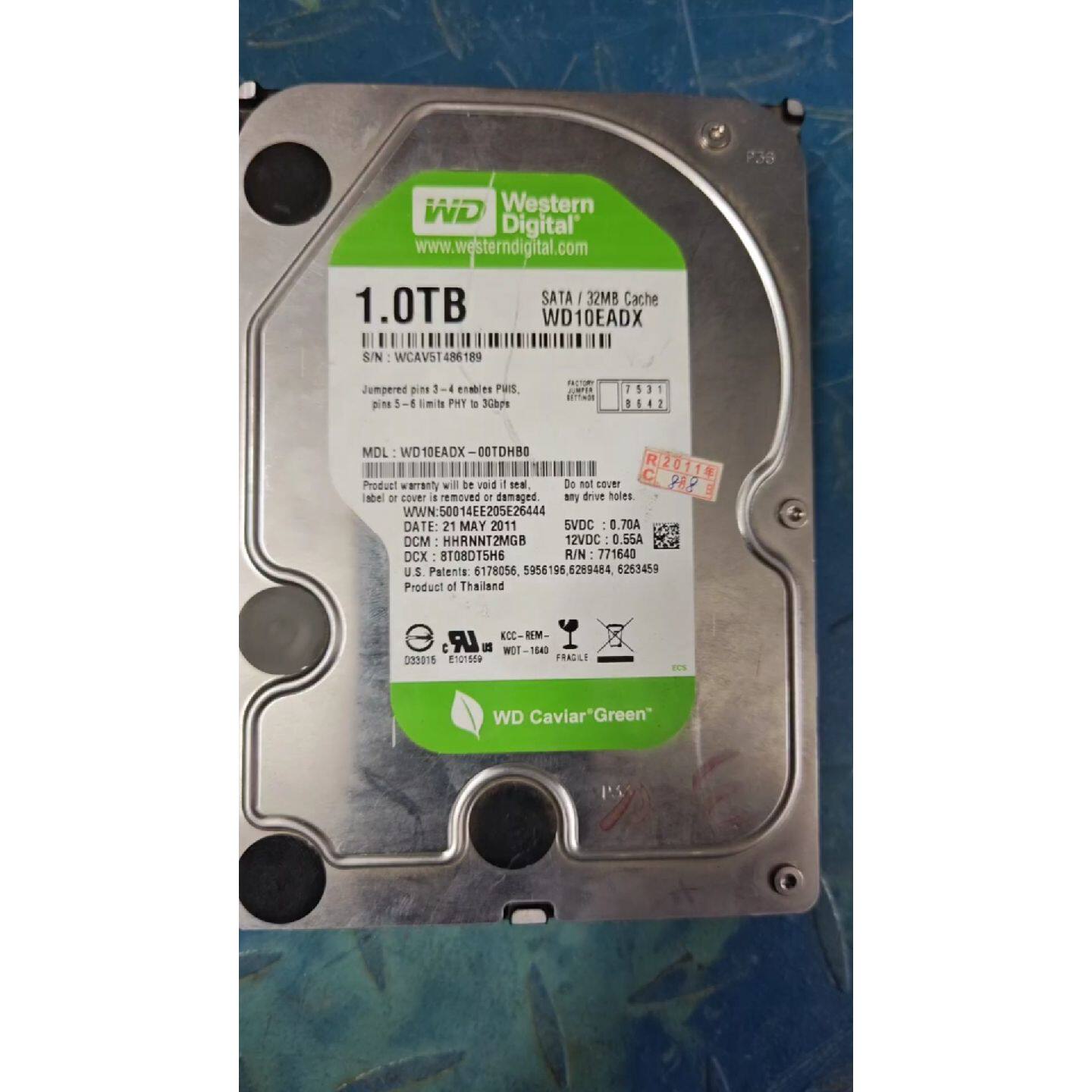 议价-西数WD10EADX 1TB绿盘,3.5寸SATA接口,32