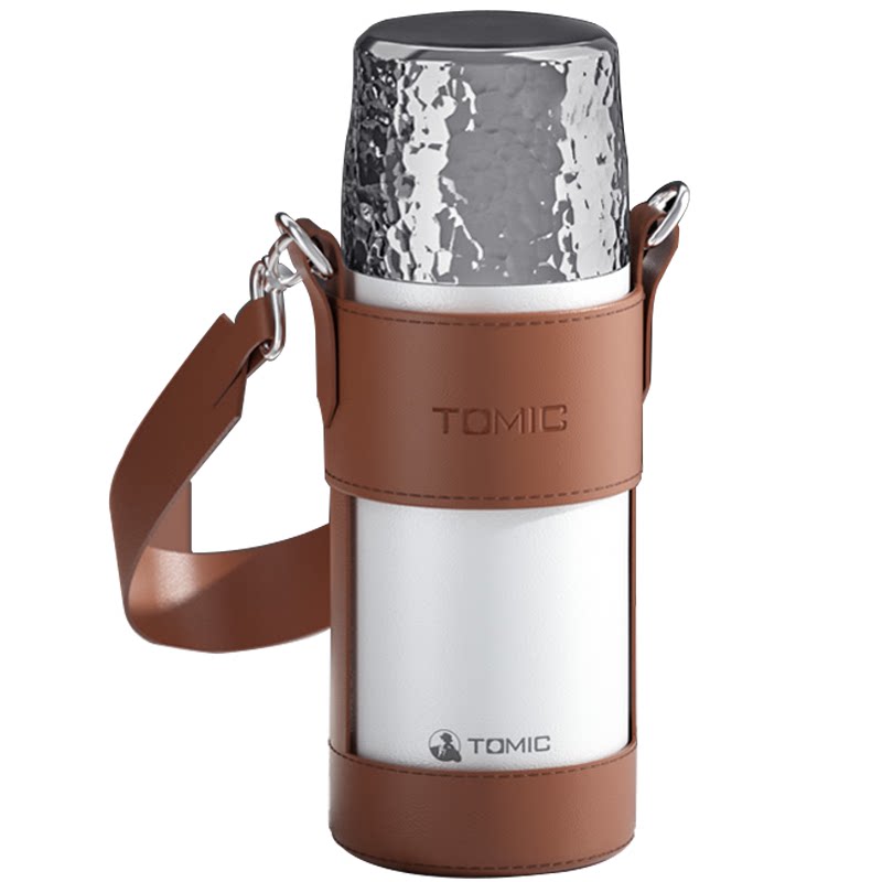 tomic特美刻焖茶杯锤纹保温杯男女茶水分离陶瓷内胆闷茶泡茶杯子