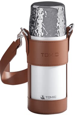 tomic茶水分离陶瓷内胆泡茶杯