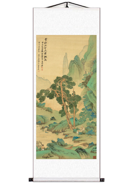 山水画画芯画稿装饰画卷轴挂画