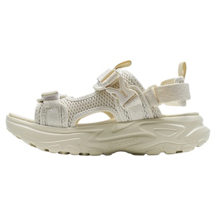 特步行空凉鞋女2025夏新款轻便透气沙滩魔术贴休闲鞋975218500004