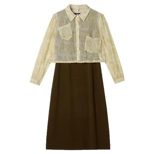 2025年夺宝奇兵专柜 精品汉货HH秋装长袖防晒衬衫+中长裙两件套装