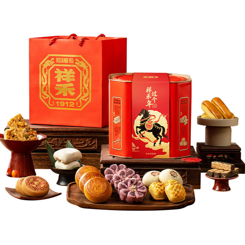 祥禾饽饽铺年货送礼天津特产传统中式糕点心伴手礼盒装贵妃饼奶酥