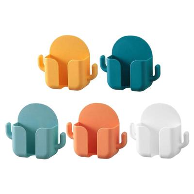 床头免打孔粘贴手机充电收纳架