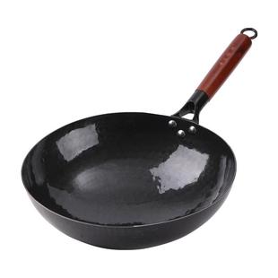 正宗章丘手工铁锅官方旗舰店老式平底炒菜锅家用无涂层不粘锅正品