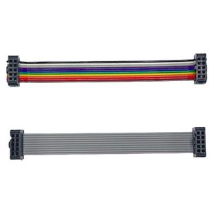 FC扁平灰排线IDC2.54mm彩排线6P-64P双头电缆AVR连接线JTAG下载线