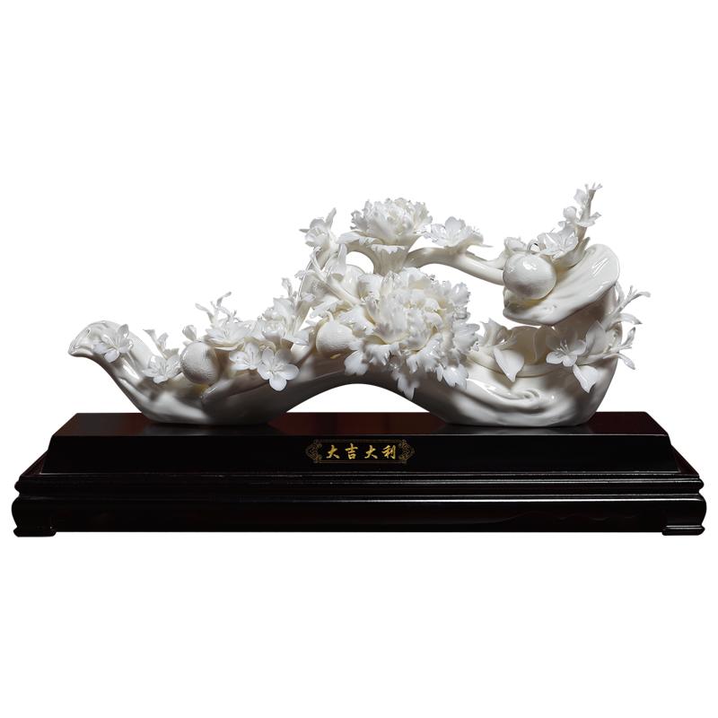 陶瓷大吉大利摆件可定制祝福语