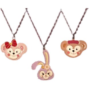 玉桂狗项链卡通男女闺蜜情侣链子ins可爱百搭配饰毛衣链2件套装