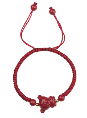 朱砂生肖本命年编织红绳男女礼物