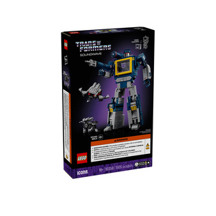 LEGO乐高ICONS系列10358变形金刚声波男孩拼装积木礼物收藏玩具