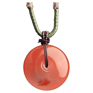 梵峙21.9南红玛瑙草花平安扣挂件吊坠川料原矿送证书