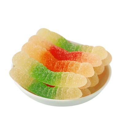 徐福记软糖蚯蚓造型果汁橡皮糖水果味儿童QQ喜糖果散装批发年货