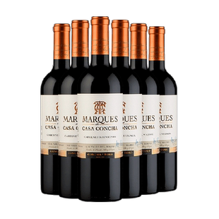 智利名庄ConchayToro原瓶进口干露侯爵赤霞珠干红葡萄酒750ml*6瓶