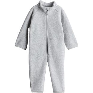 HM童装男婴女婴连身衣冬季居家服长袖长裤保暖加绒连身裤1239980